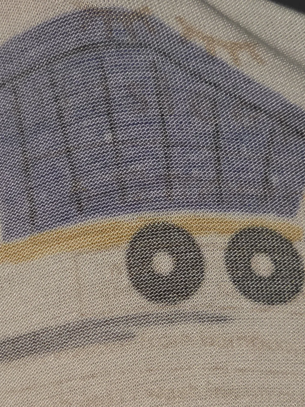 Little Sleepies Construction Truck Print One-Piece Footie with Blue Trim 6-12 Mo